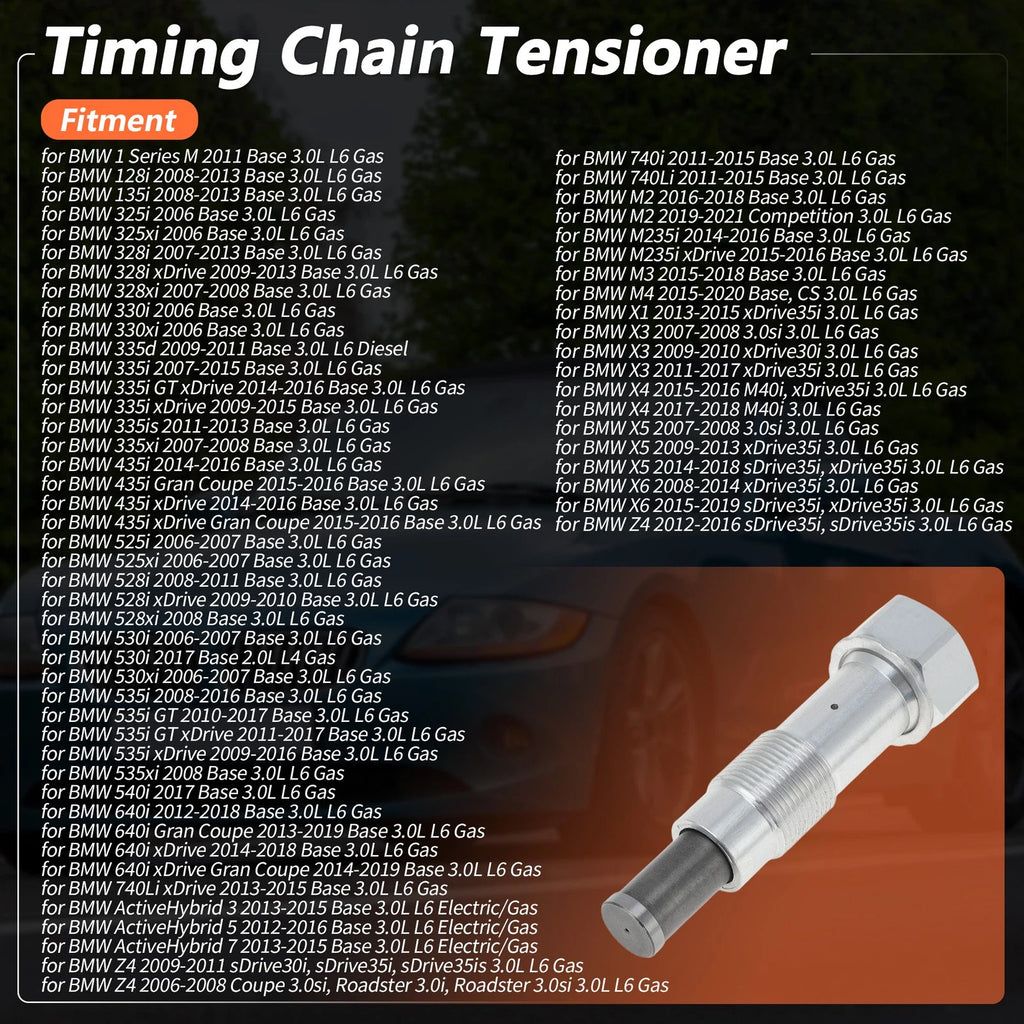 Timing Chain Tensioner w/ Seal Ring for BMW F01 E83 E71 E90 E84 (2007–2019)