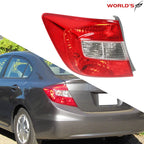 Tail Light Assembly for Honda Civic (2012) Halogen Left Side