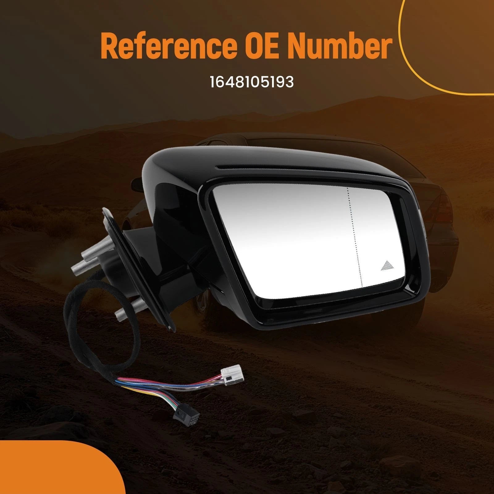 Right Rear View Mirror for Mercedes-Benz GL350/ML350 (2010–2012) Signal