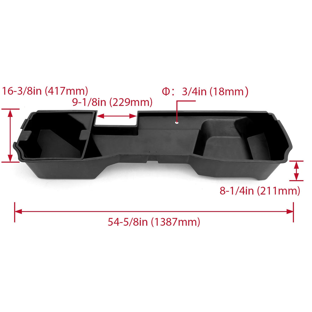 Underseat Storage Box for 2014-2018 Silverado GMC Sierra 1500 Extended Cab