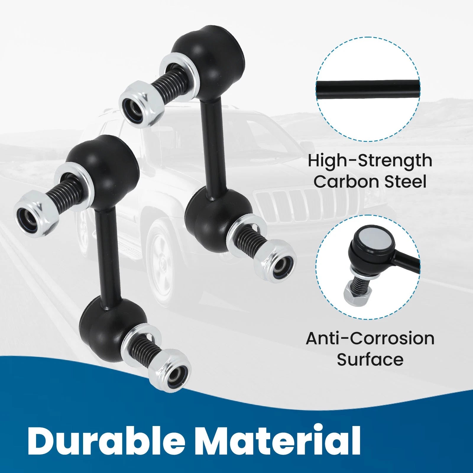 2X Front Stabilizer Sway Bar End Links for Chevy Trailblazer EXT (2004–2007)