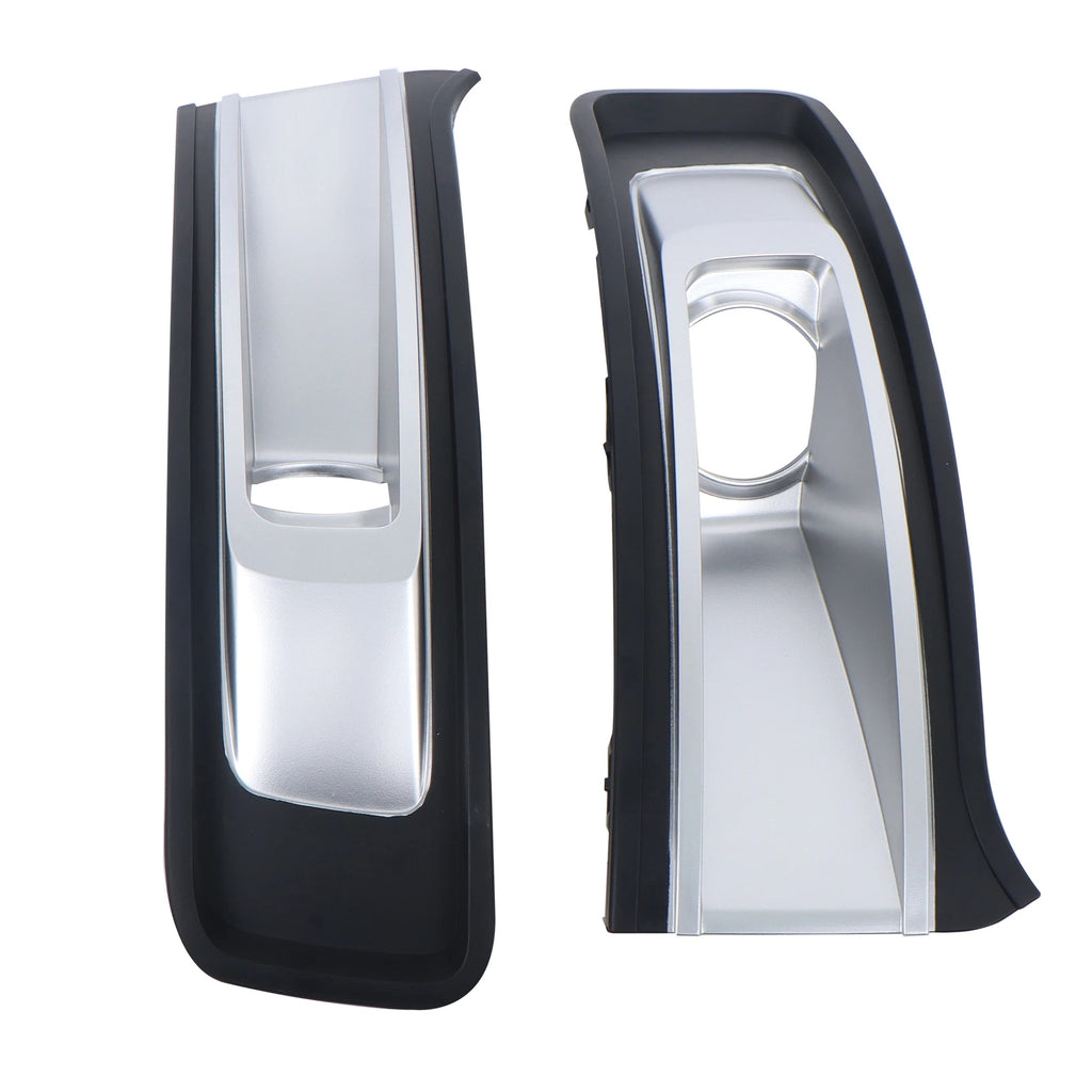 Fog Light Cover Set for Ford Flex (2013–2017) Left + Right Black Plastic