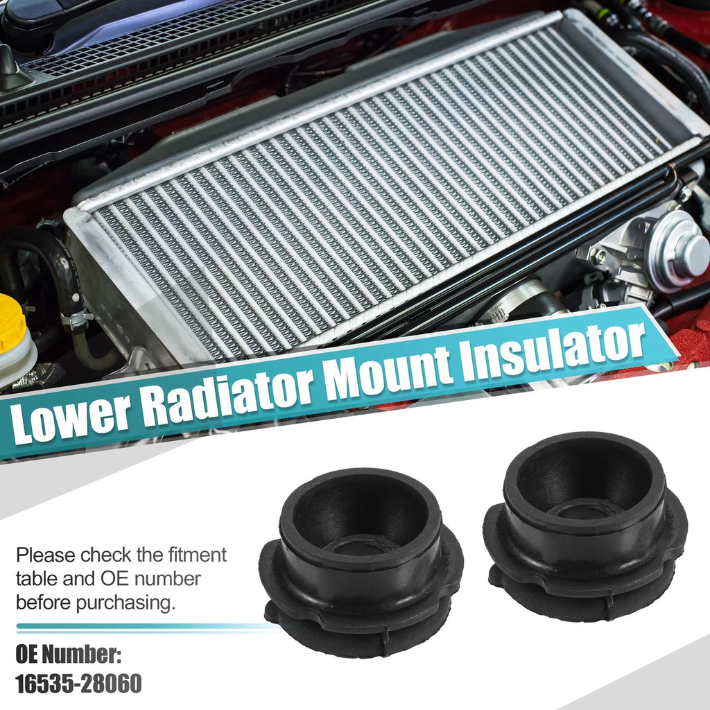 2X Lower Radiator Mount Insulator No. 16535-28060 for Toyota Avalon (2013–2018)