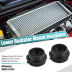 2X Lower Radiator Mount Insulator No. 16535-28060 for Toyota Avalon (2013–2018)