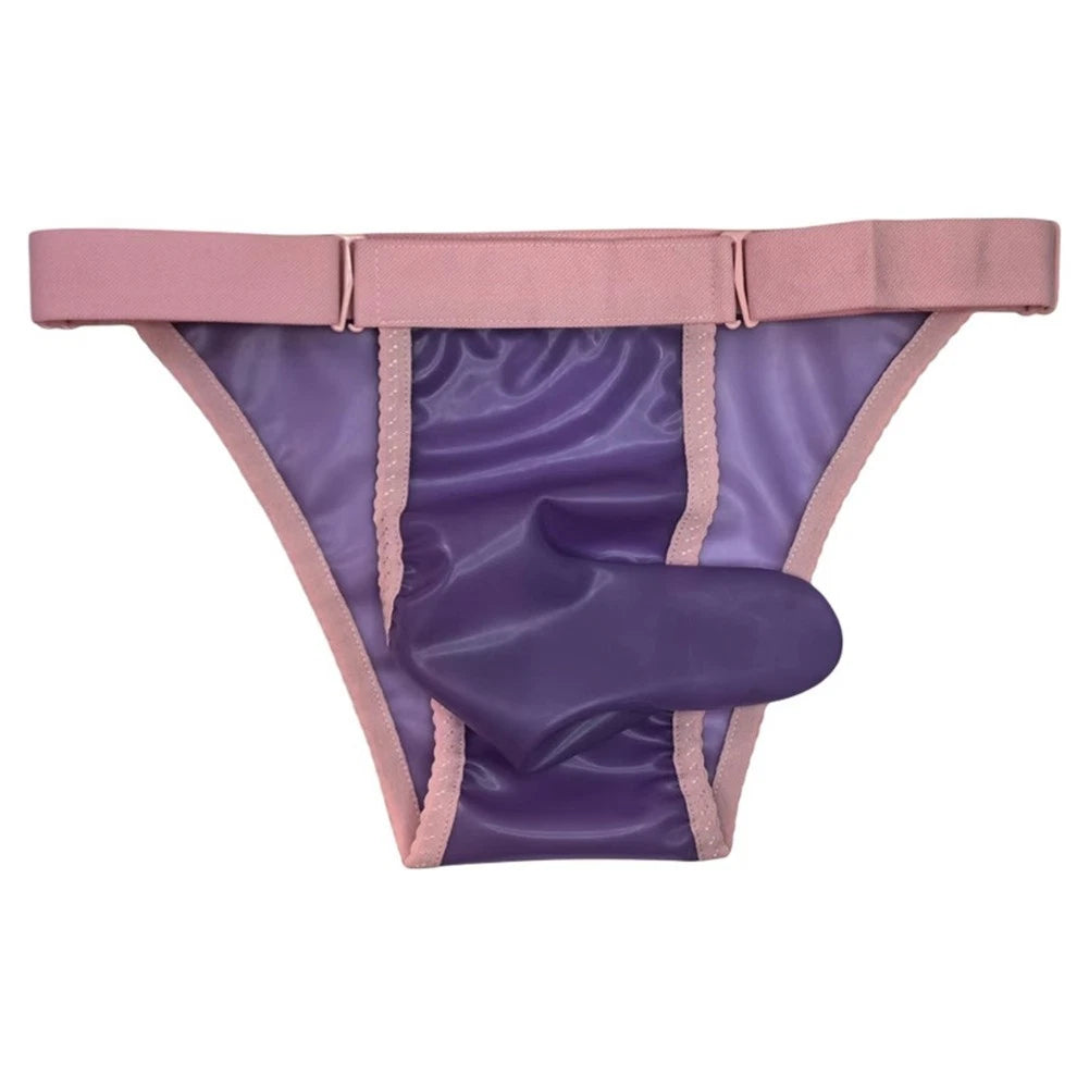 2X Latex See-Through T-Briefs for Costume & Dance Events