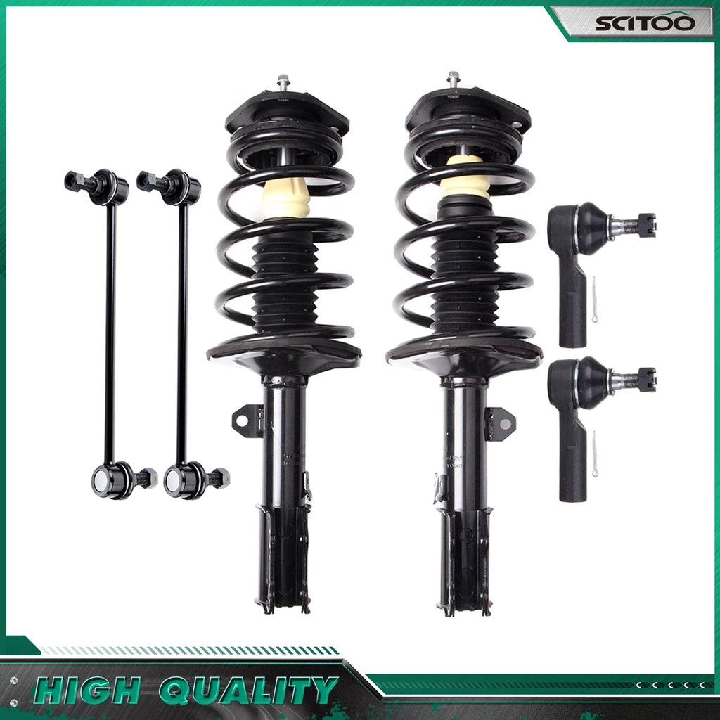 Front Struts, Sway Bar Links & Outer Tie Rod Kit for Toyota Matrix Vibe (2003–2008)