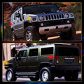 Set of 4 LED Front Rear Amber Red Side Marker Lights for Hummer H2 (2003–2009)