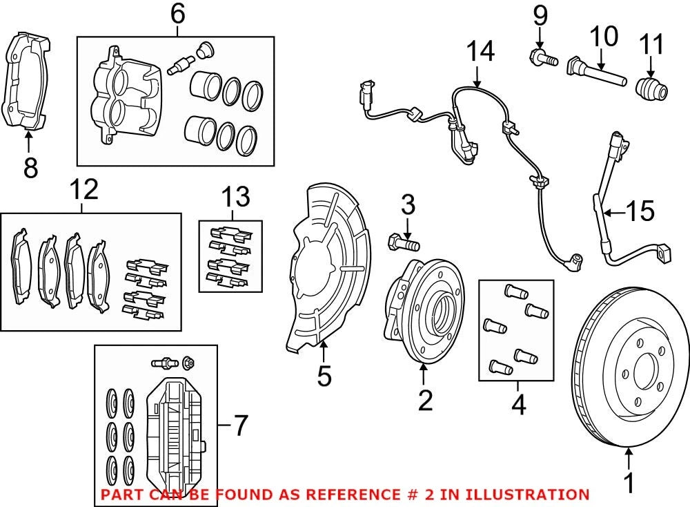 Front Wheel Hub Bearing for Dodge Durango, Jeep Grand Cherokee (OEM)