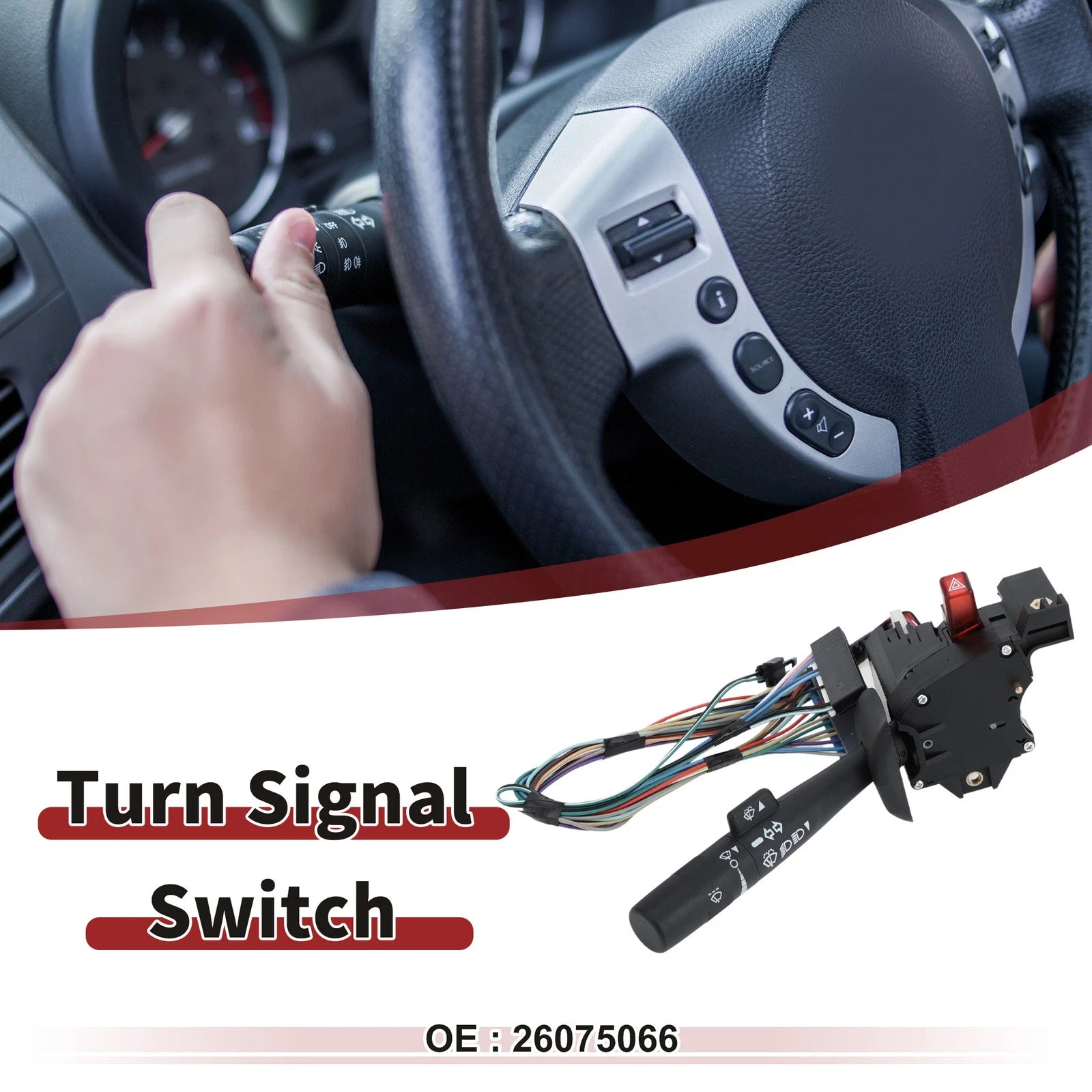 Turn Signal Switch Lever No. 26075066 for Chevrolet Express 1500 (2003–2023)