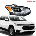 Passenger Headlight for Chevy Traverse (2018–2020) HID/Xenon LED DRL Projector