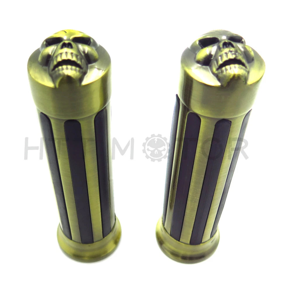 1" 25mm Bronze Grips for Harley XL 883 Touring Dyna Fat Boy Street
