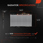 Radiator with Trans Oil Cooler for Mitsubishi Galant (1994–1998)