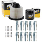 Wix Tune Up Kit NGK 10 Spark Plug & Coil Boot for E-350 F-250 F-350 (1992–2010)