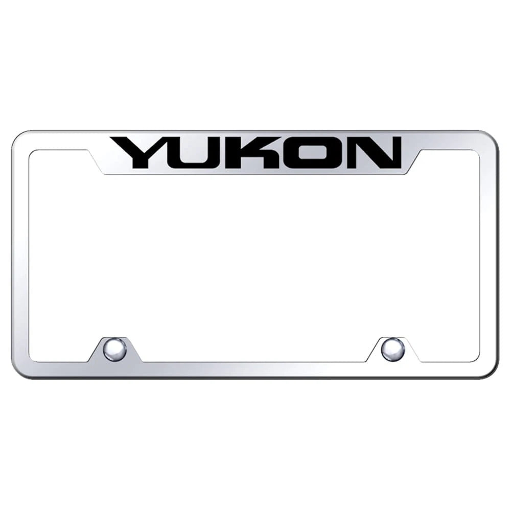 Mirrored Truck License Plate Frame - Officially Licensed for GMC Yukon