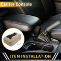 Center Console Cover for Chevrolet (Microfiber Leather, Zipper, Beige)