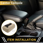 Center Console Cover for Chevrolet (Microfiber Leather, Zipper, Beige)