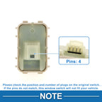 Power Window Switch for Mercedes-Benz E300 S400 S500 S600 (No. 2229051904) Beige