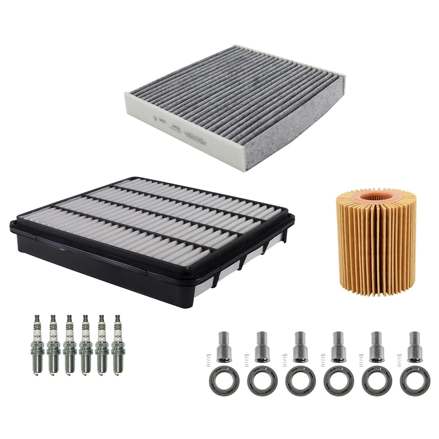 Tune Up Kit with 6 NGK Spark Plugs & Boots for Toyota Tundra (2000–2023)