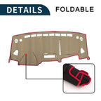 Dashboard Dash Cover Mat for Suzuki Solio MA15S (2001–2015) Black Red Set