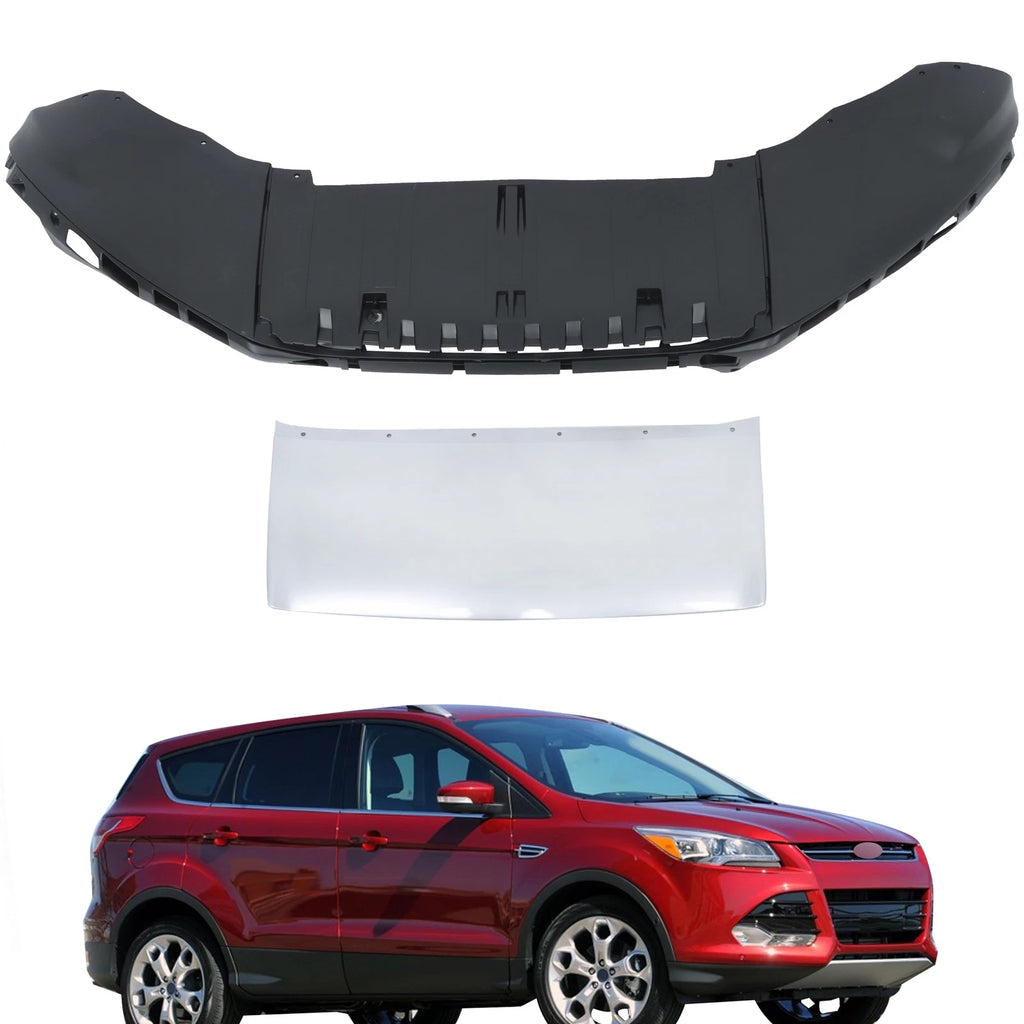 Front Bumper Lower Valance & Panel Molding Trim for Ford Escape (2013-2015)
