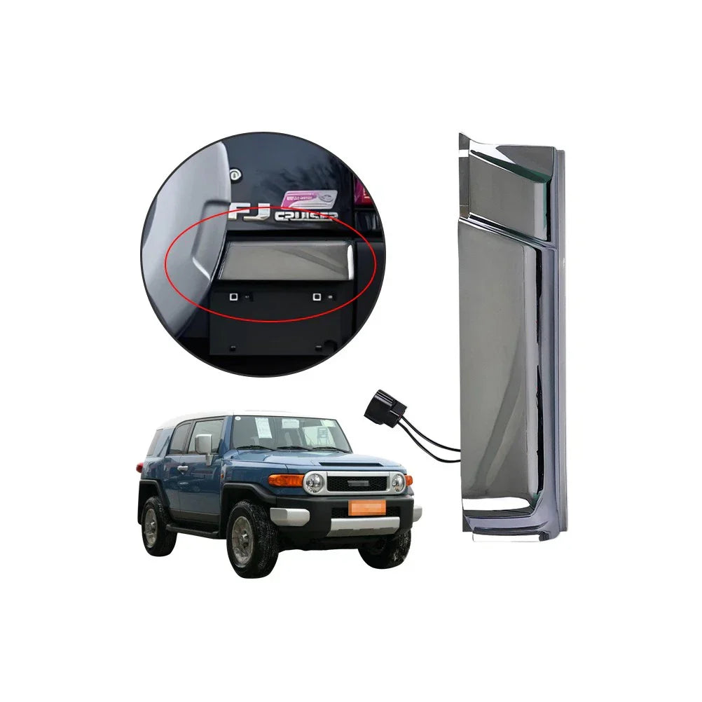 Chrome Back Door Handle Molding with Light for Toyota FJ Cruiser (2007-2022)