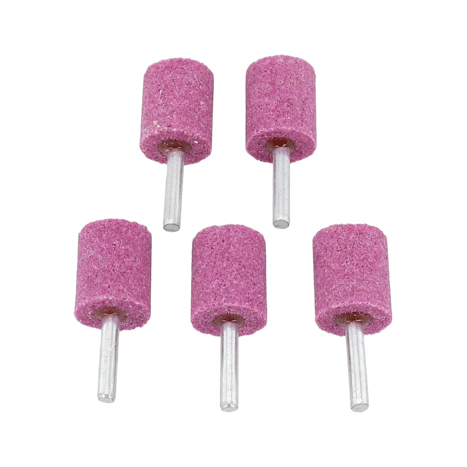 5pcs Shank Abrasive Mounted Stone Cylinder for Rotary Tool Grinding Wheel