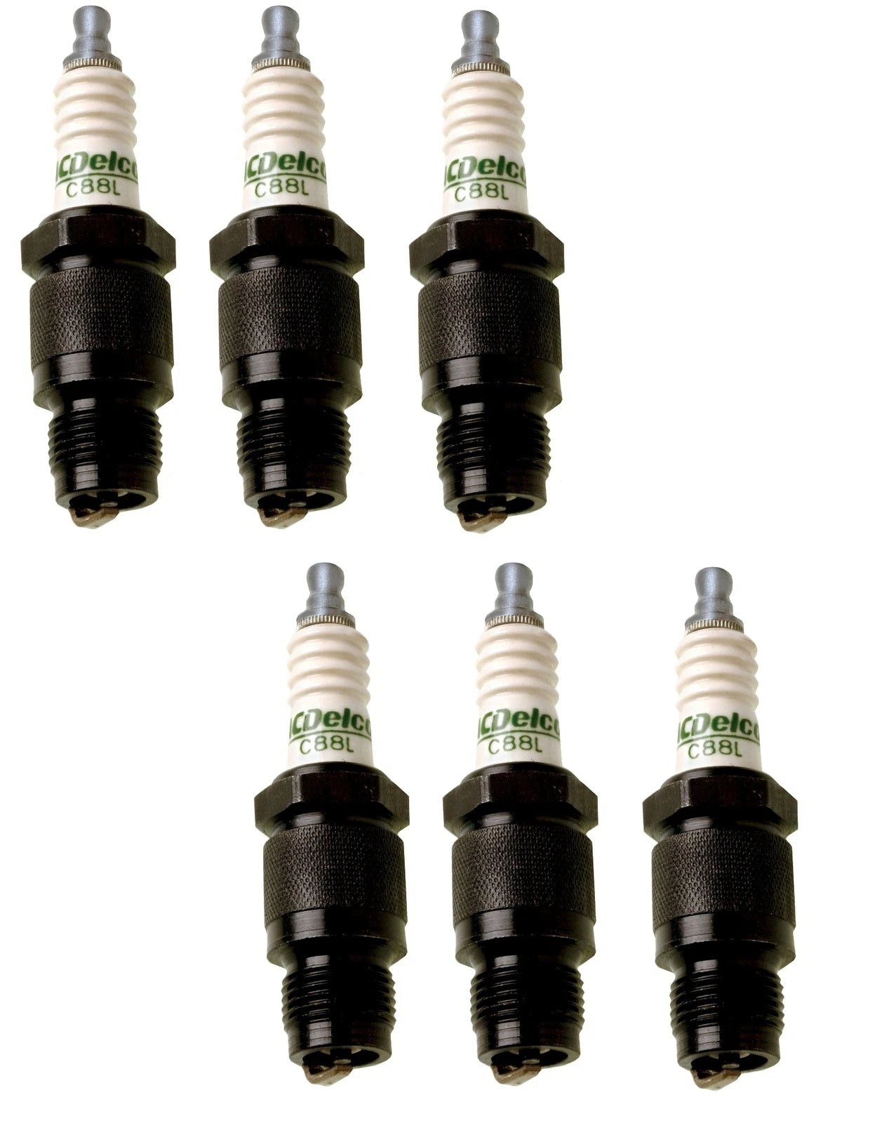 Set of 6 Spark Plugs Pre-Gapped for Chevy Chrysler DeSoto Nash (L6)