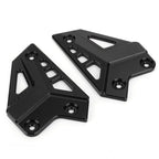 Set of 2 Black Hanger Heel Plate Boot Guards for Kawasaki Z900 (2017)