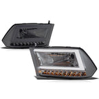 C-Shape LED Tube DRL Headlights for Ram 1500 2500 3500 (2009–2024)