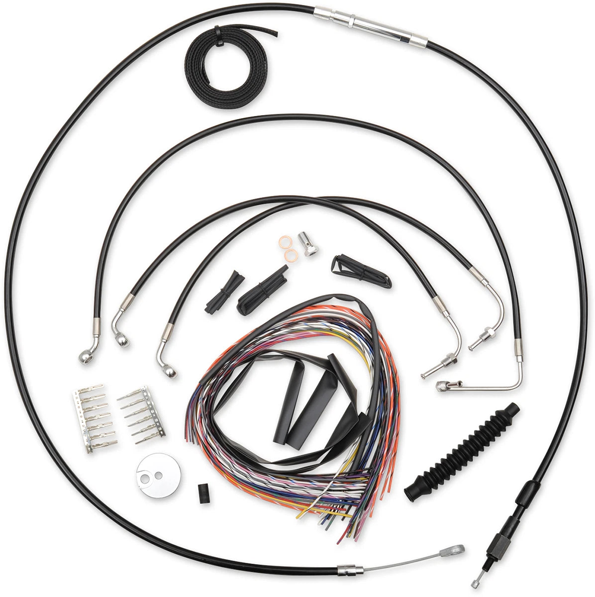 Handlebar Cable/Brake Line Kit for Harley Street Glide (12"-14")