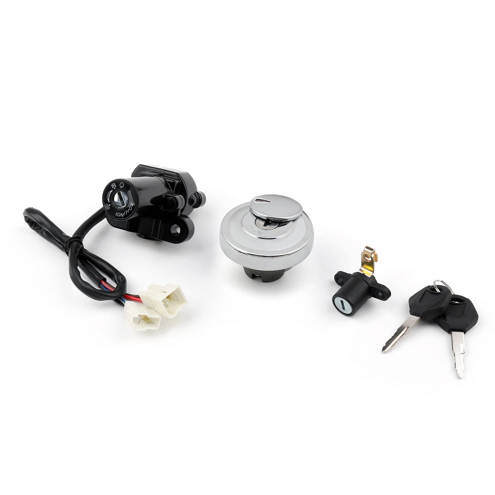 Ignition Switch & Gas Cap Lock Key Set for Yamaha XVS950 V-Star (2009–2017)