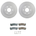 Set of 2 Bosch QuietCast Front Rotors & Akebono ProACT Pads for Sierra 1500