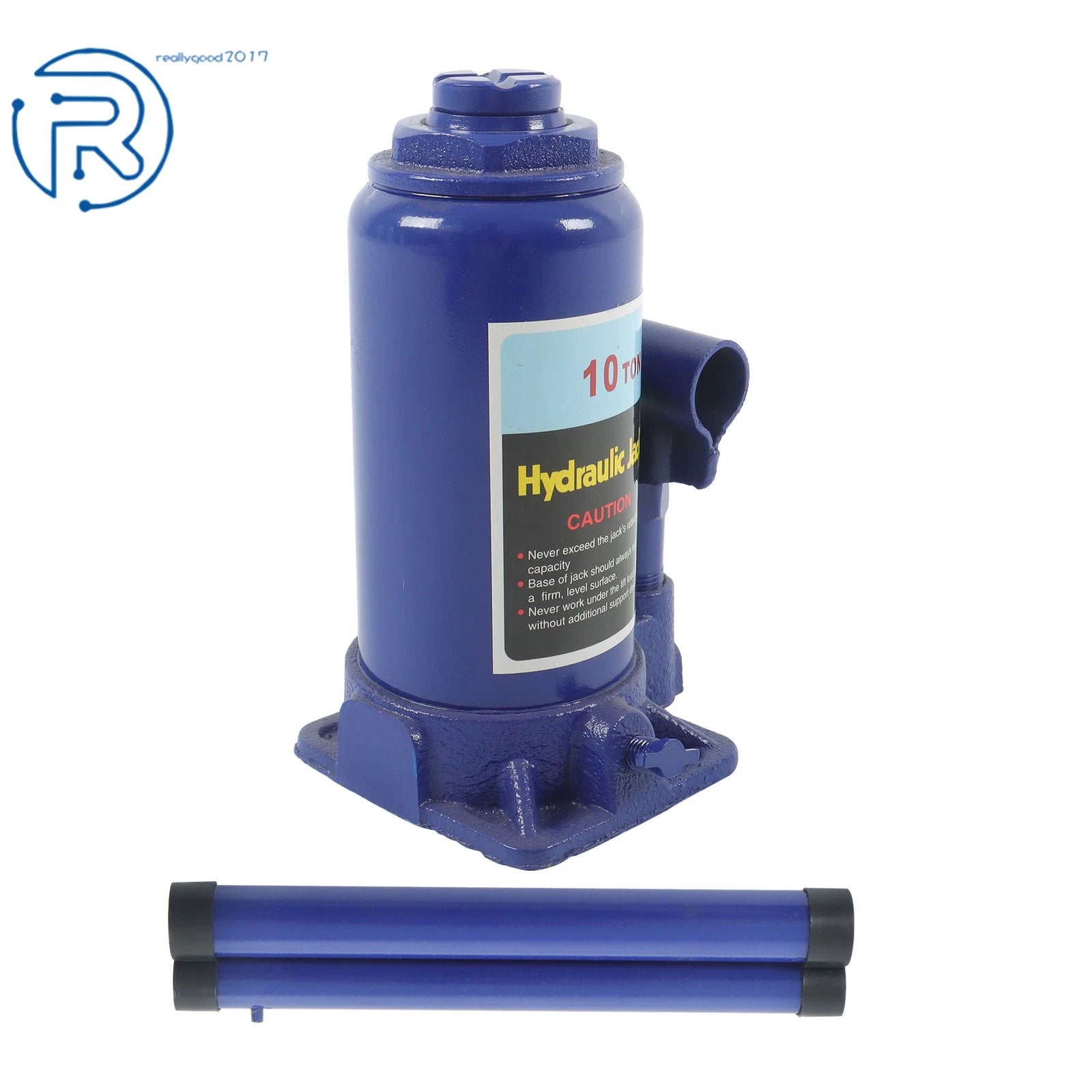 10 Ton Hydraulic Bottle Jack for Car Repair Tool (Portable, Adjustable)