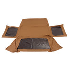 Tan Front Upper Half Doors with Tinted Windows for Wrangler YJ (1987–1995)