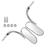 Chrome Motorcycle Mirrors for Harley Dyna/Sportster/Softail (8mm, 10mm)