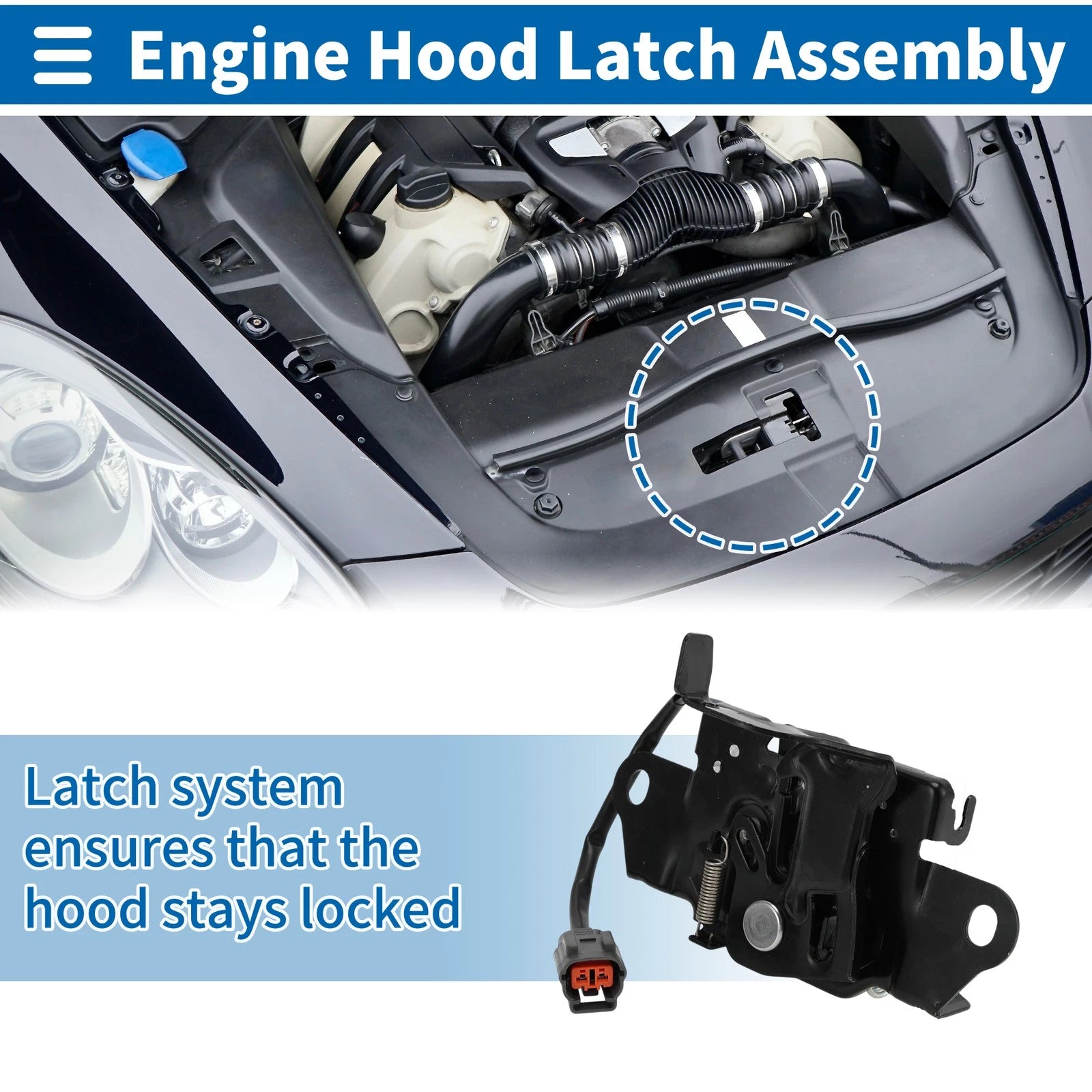 Hood Latch Assembly for Mazda 3 (2014–2018) No.BJS856620