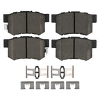 Rear Ceramic Brake Pads Kit for Acura RDX (2010–2018) Honda Crosstour (2012–2015)