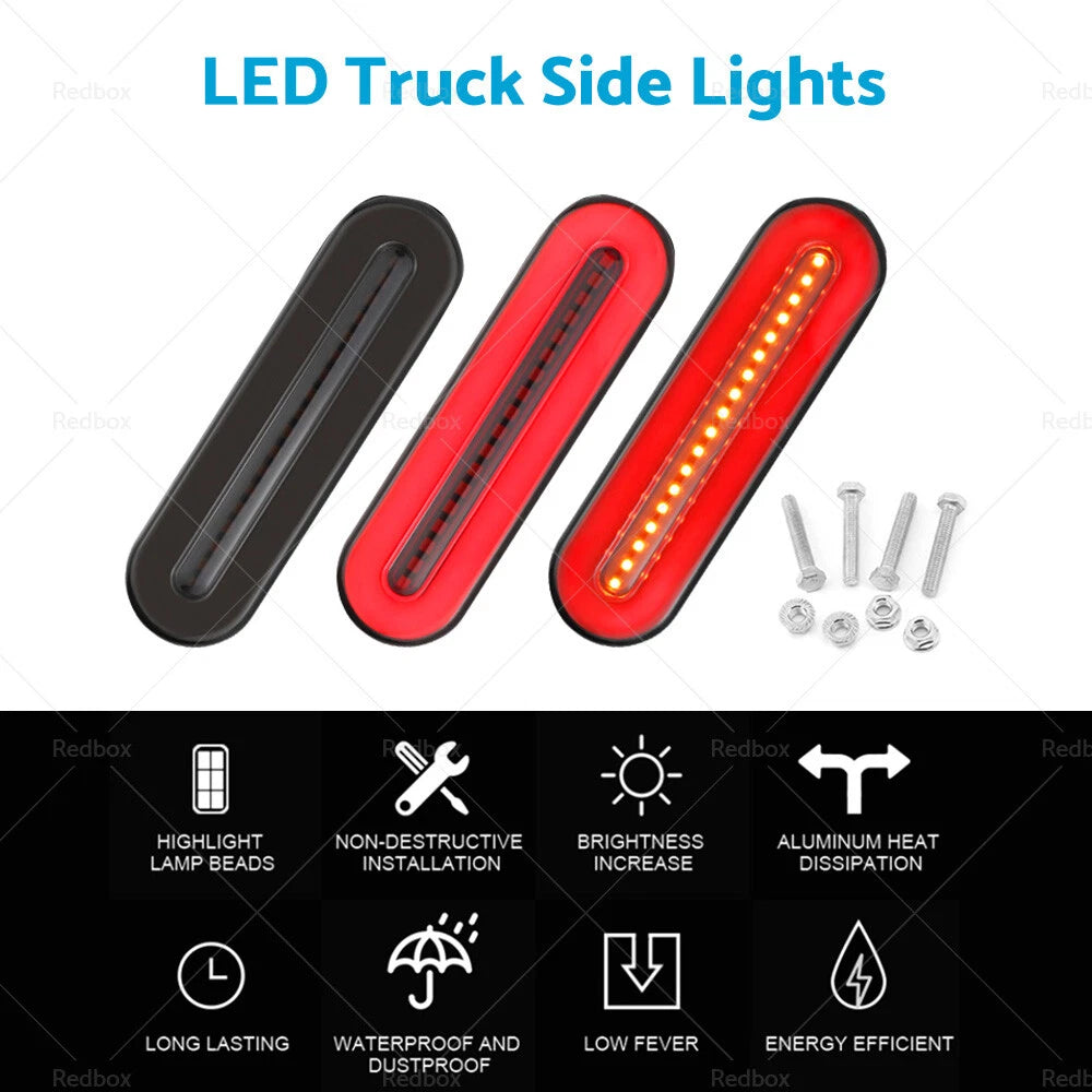 2X LED Tail Lights for Truck Trailer ATV UTV (2018–2023)