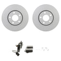 Set of 4 Bosch Front Rotors & Blue Semi-Metallic Brake Pads for A4 A6 Quattro Passat (2000–2006)