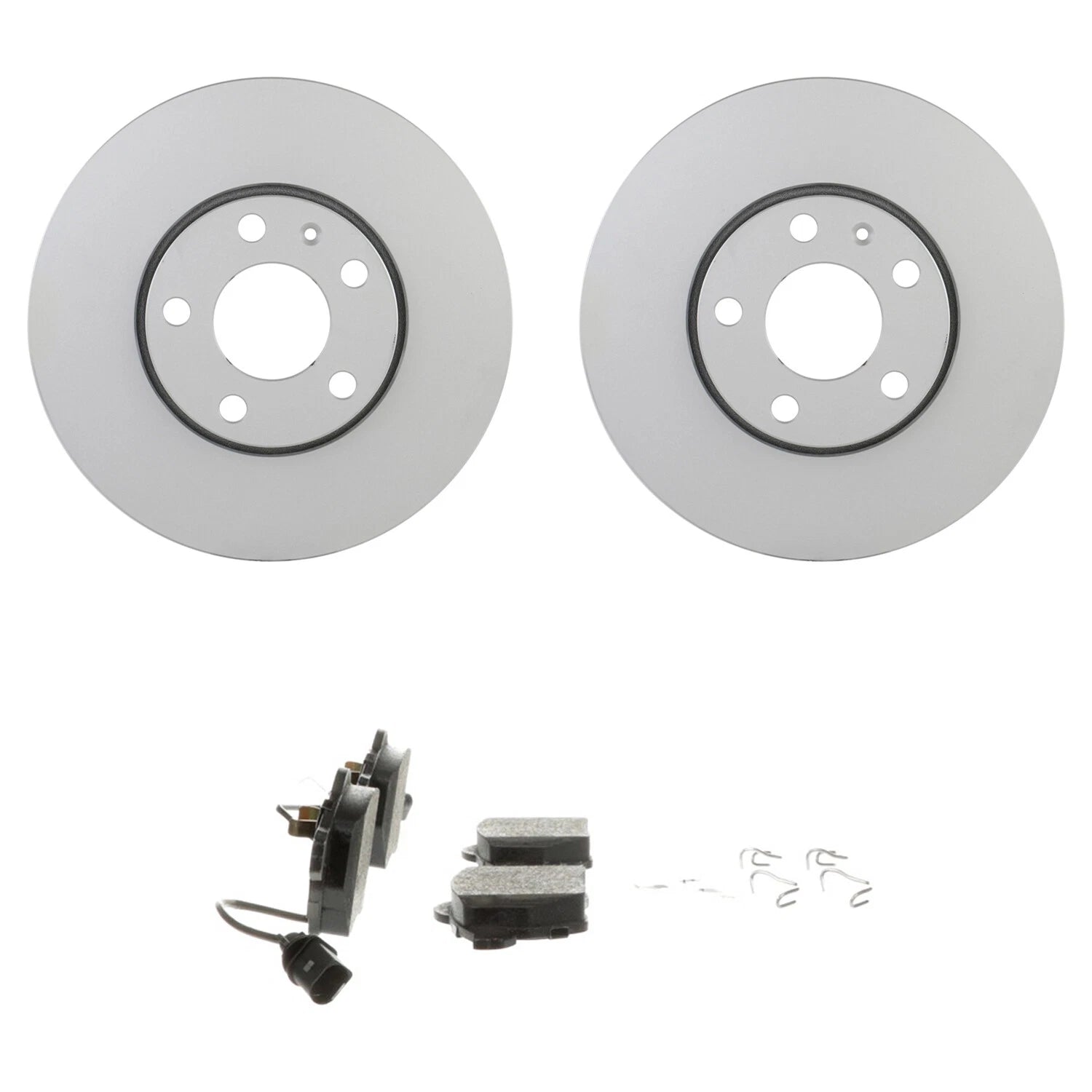 Set of 4 Bosch Front Rotors & Blue Semi-Metallic Brake Pads for A4 A6 Quattro Passat (2000–2006)