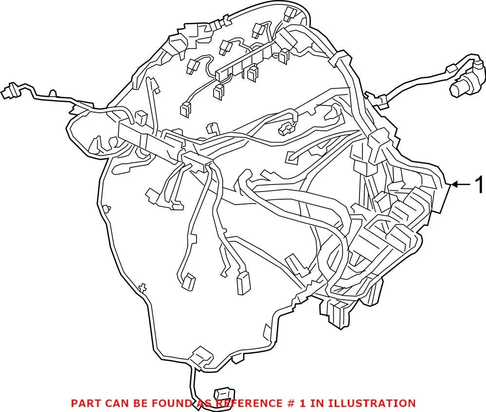 Engine Wiring Harness 12518642929 for BMW 530e (2018)