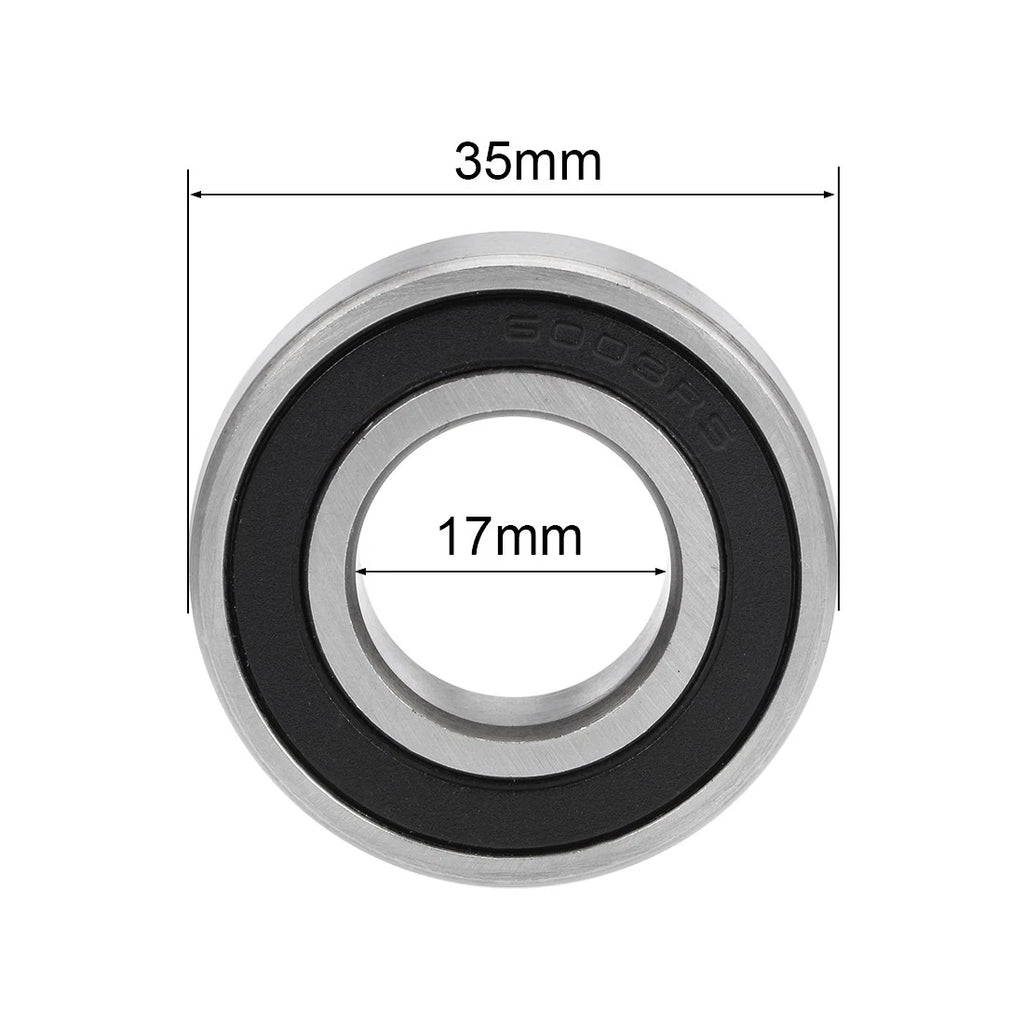 Set of 2 Deep Groove Ball Bearings 6003-2RS for Z2 17x35x10mm