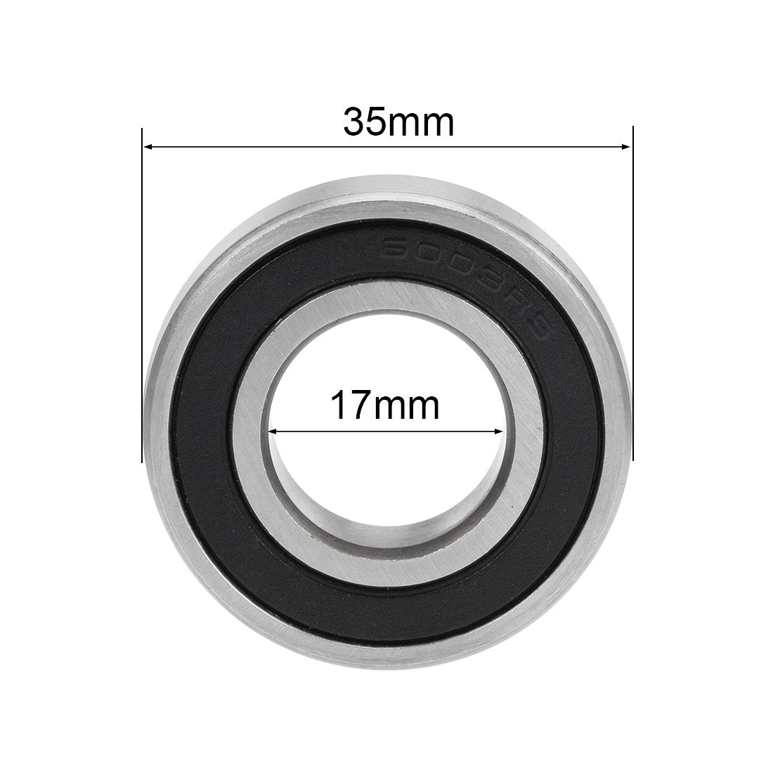 Set of 2 Deep Groove Ball Bearings 6003-2RS for Z2 17x35x10mm