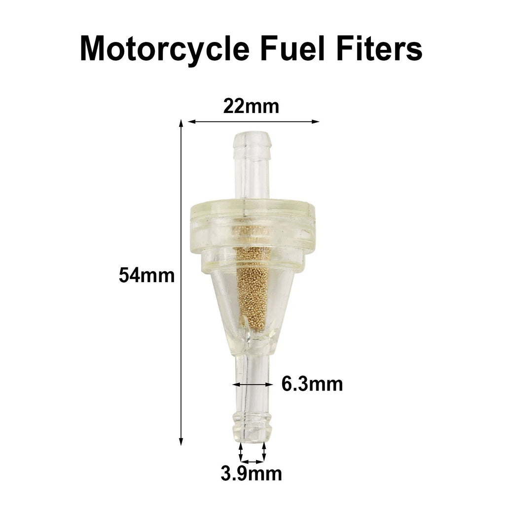 Fuel Filter for Dirt Bike ATV Snowmobile (1/4" Fuel Line)