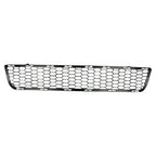 Replacement Gray Plastic Front Bumper Cover Grille w/o Active Shutter