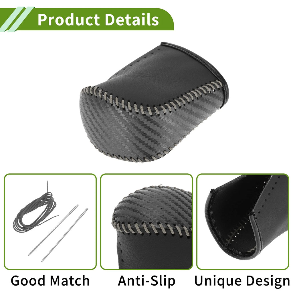 1 Pc Gear Shift Knob Cover for Lexus NX300 (2014–2021) Black Carbon Fiber
