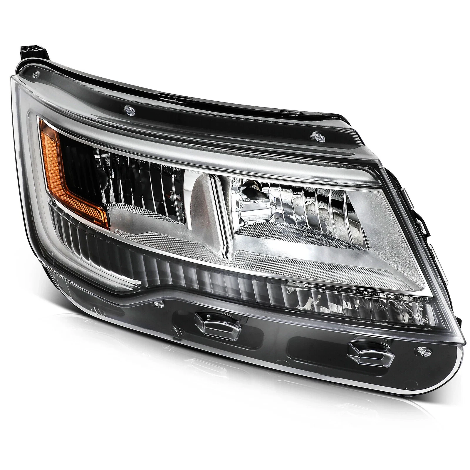 Halogen Headlight for Ford Explorer (2016–2018) Right Passenger W/O DRL