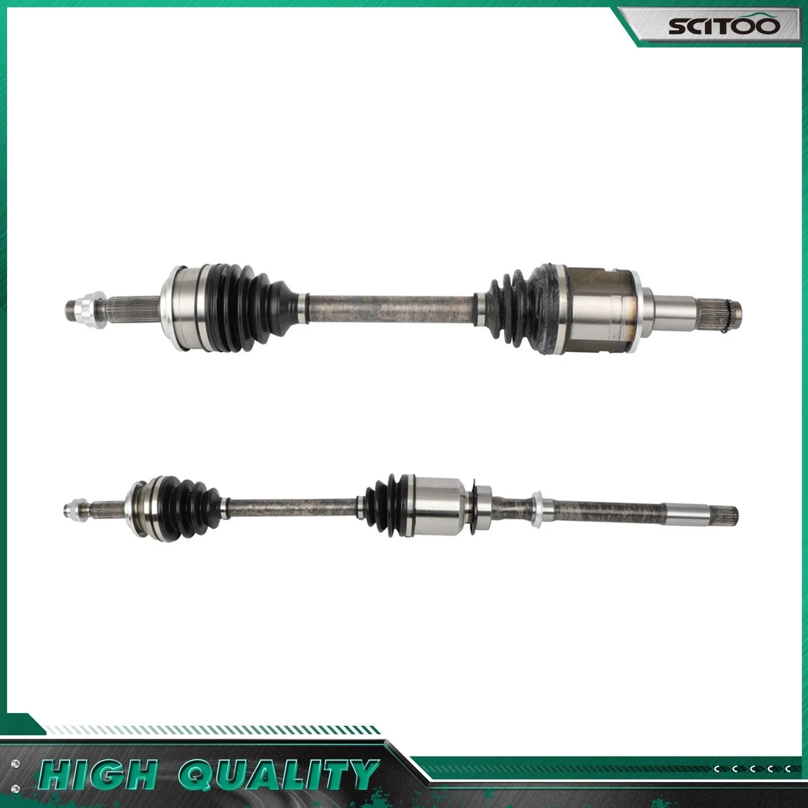 Set of 2 CV Axles for Toyota RAV4 2.4L/2.5L 2006–2012 4WD