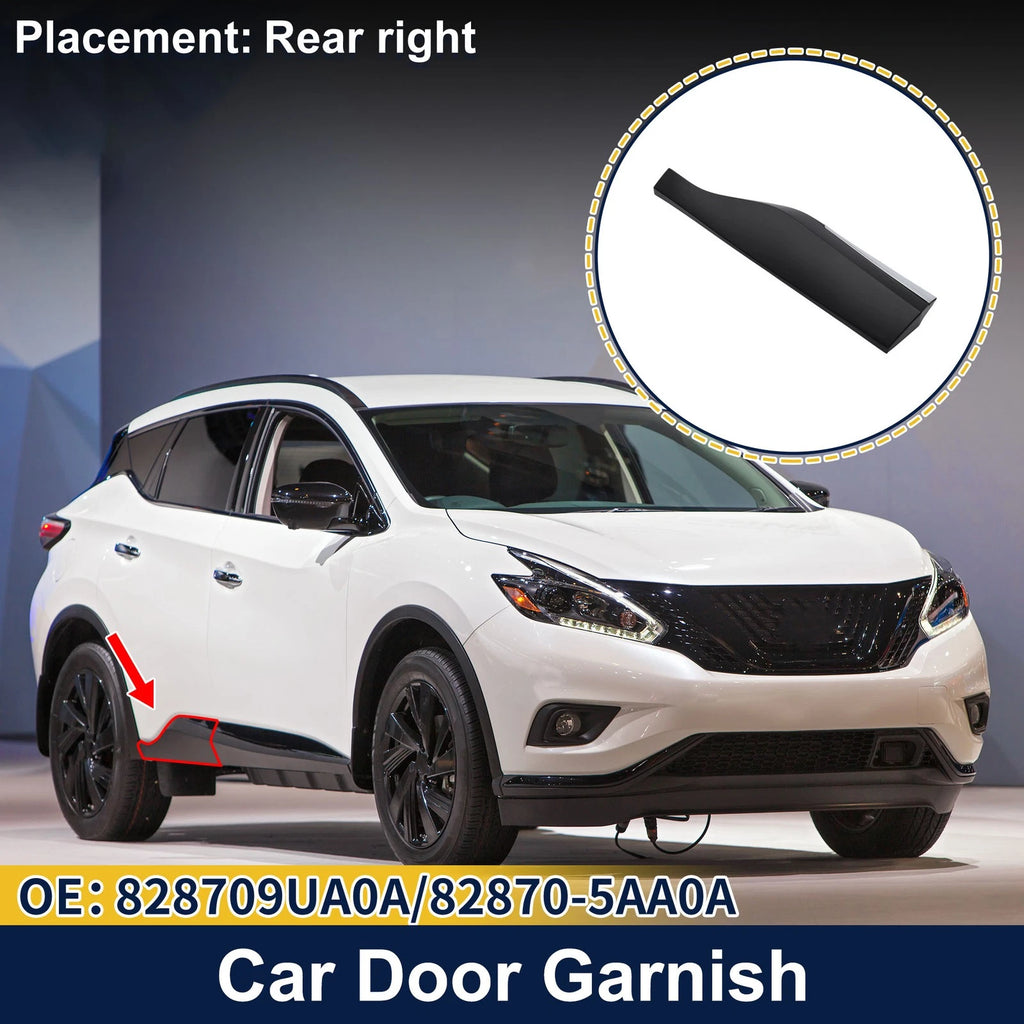 Door Side Lower Trim Rear Right No. 828709UA0A for Nissan Murano (2015–2021)
