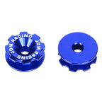 Set of 4 Aluminum Blue Bumper Quick Release Fasteners for